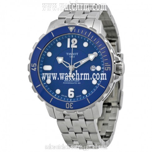 Tissot T-Sport Seastar 1000 Automatic Blue Dial Stainless Steel Men's Watch T0664071104702