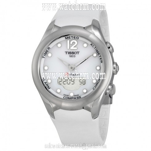 Tissot T-Touch Solar White Dial White Rubber Ladies Watch T0752201701700
