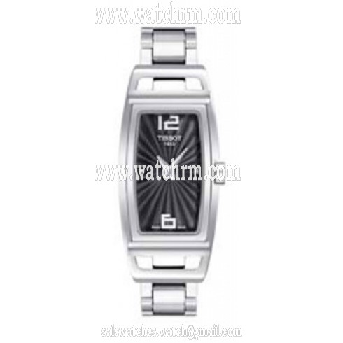 Tissot T-Trend Black Dial Stainless Steel Ladies Watch T0373091105700