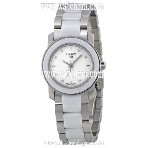 Tissot T-Trend Cera White Ceramic Diamond Ladies Watch T0642102201600