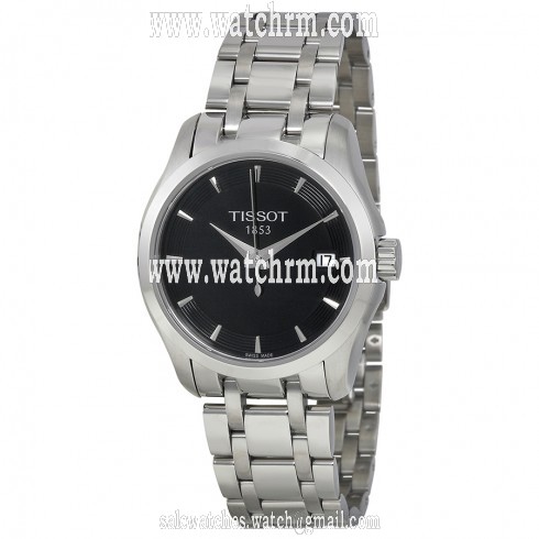 Tissot T-Trend Couturier Black Dial Ladies Watch T0352101105100