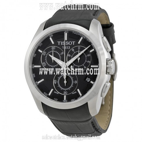 Tissot T-Trend Couturier Black Dial Chronograph Men's Watch T0356171605100