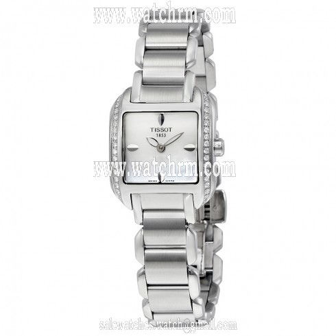 Tissot T-Wave Mother of Pearl Dial Stainless Steel Ladies Watch T02138571