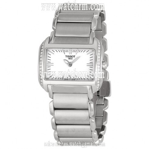 Tissot T-Wave White Dial Stainless Steel Ladies Watch T023.309.11.031.01