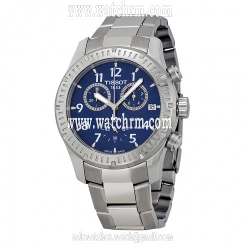 Tissot V8 Blue Dial Stainless Steel Men's Watch T0394171104703