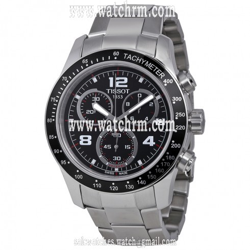Tissot V8 Chronograph Black Dial Men's Watch T0394171105702