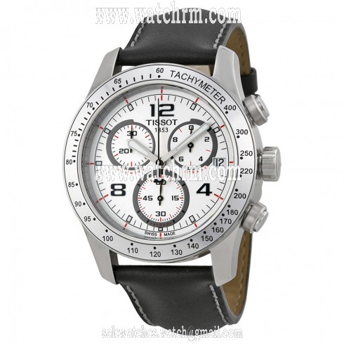 Tissot V8 Chronograph White Dial Stainless Steel Men's Watch T0394171603702