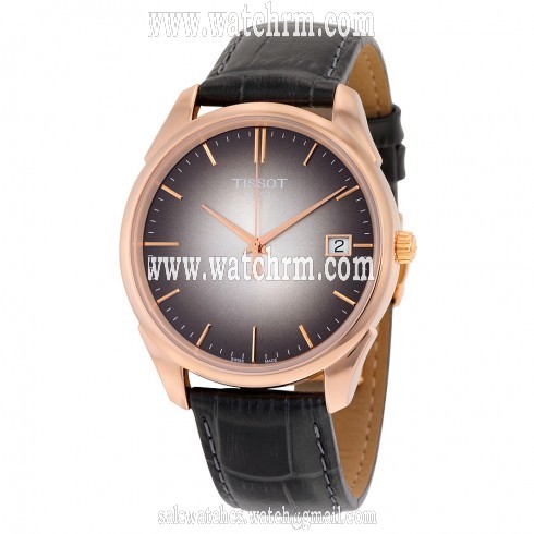 Tissot Vintage Black Dial Black Leather Men's Watch T9204107606100