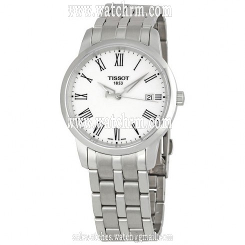 Tissot T-Classic Dream White Dial Stainless Steel Men's Watch T033.410.11.013.01
