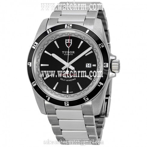 Tudor Grantour Black Dial Stainless Steel Men's Watch 20500N-BKSSS