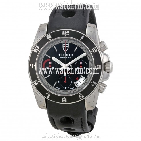 Tudor Grantour Chronograph Automatic Black Dial Steel Men's Watch 20350N-BKSLPL