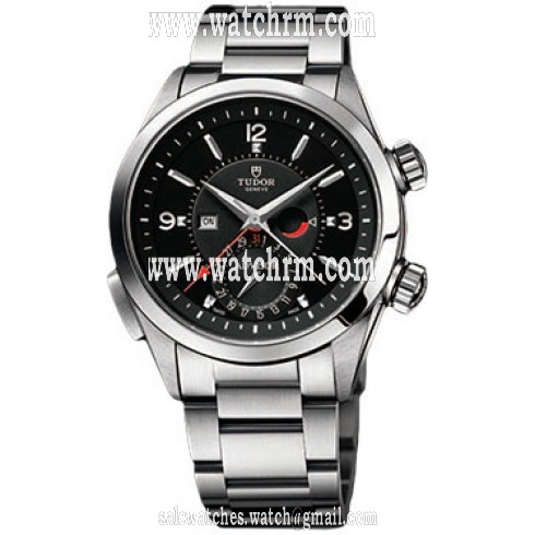 Tudor Heriatge Advisor Black Dial Stainless Steel Men's Watch 79620TN-BKSS