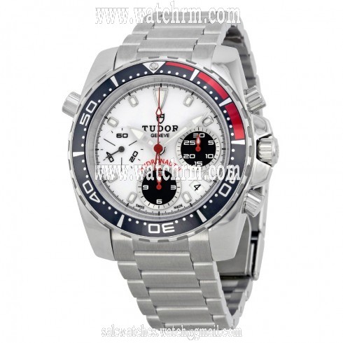 Tudor Hydronaut II Chronograph White Dial Stainless Steel Men's Watch 20360N-WSSS