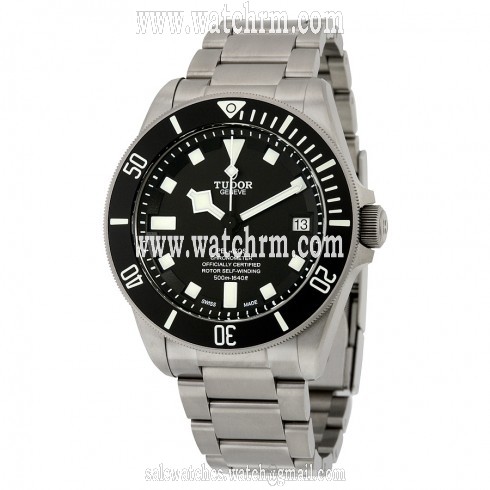 Tudor Pelagos Black Dial Titanium Men's Watch 25600TN