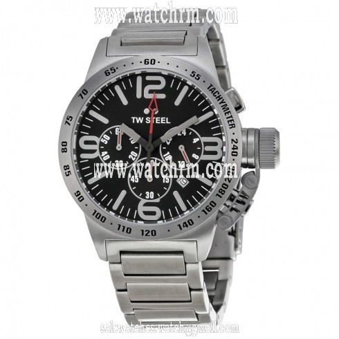 TW Steel Canteen 40mm Black Dial Stainless Steel Unisex Watch TW301