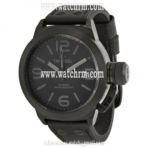 TW Steel Canteen 45 MM Cool Black Dial Quartz Men's Watch TW844
