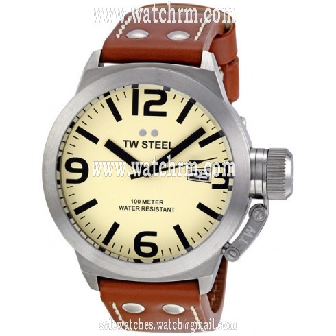 TW Steel Canteen 45 MM Ivory Dial Men's Watch TW1