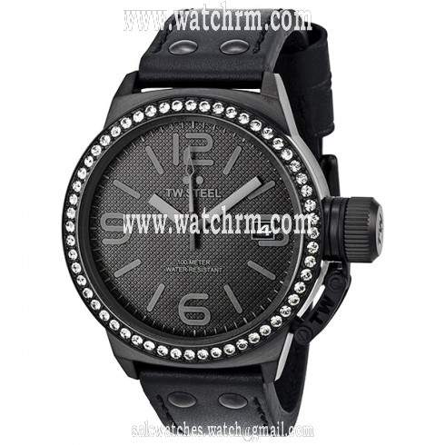 TW Steel Canteen 45mm Black Dial Black PVD Unisex Watch TW912