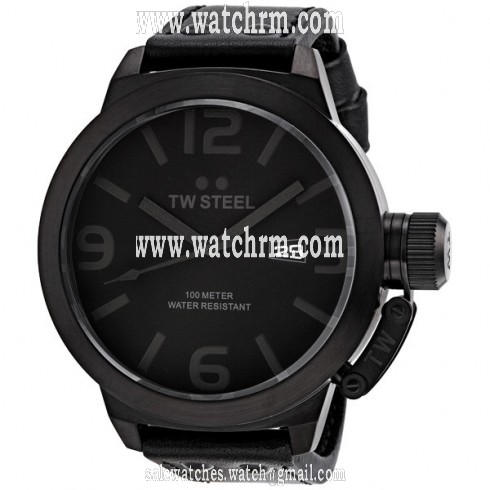 TW Steel Canteen 50 MM Cool Black Quartz Men's Watch TW822