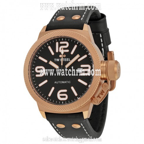 TW Steel Canteen Black Dial 45MM Automatic Men's Watch TWA958