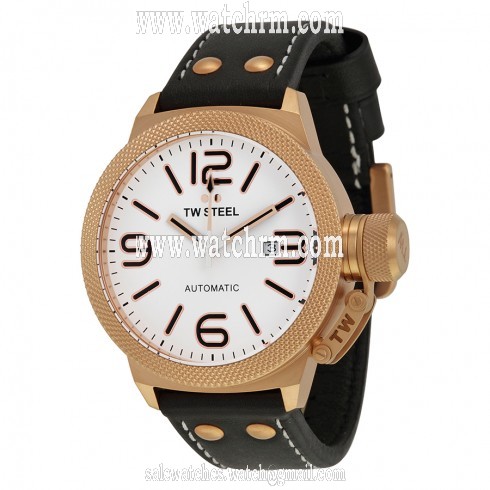 TW Steel Canteen White Dial 45 MM Automatic Men's Watch TWA960
