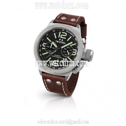 TW Steel Canteen Black Dial Men's Chronograph Watch CS23