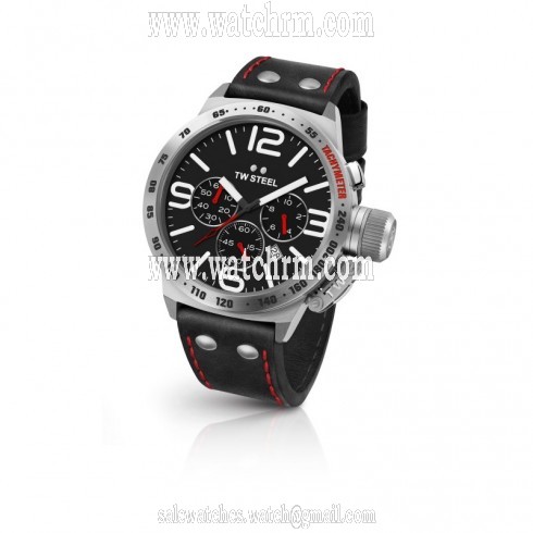TW Steel Canteen Black Dial Men's Chronograph Watch CS9