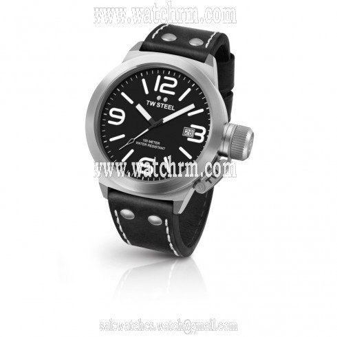 TW Steel Canteen Black Dial Men's Quartz Watch CS2