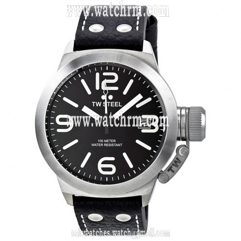 TW Steel Canteen Black Dial Stainless Steel Men's Watch TW2R