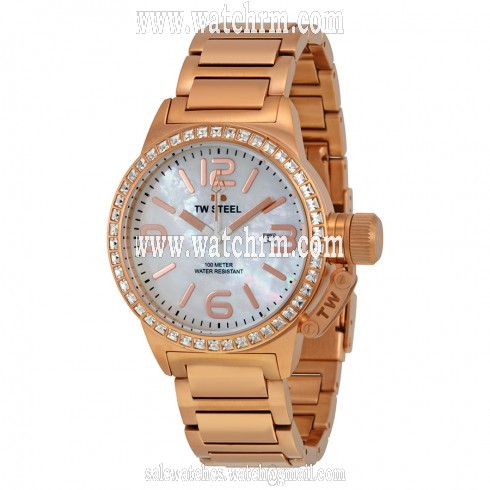 TW Steel Canteen Mother of Pearl Dial Rose Gold-plated Men's Watch TW306