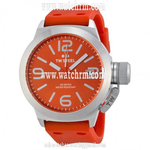 TW Steel Canteen Red Dial Red Silicone Men's Watch TW510