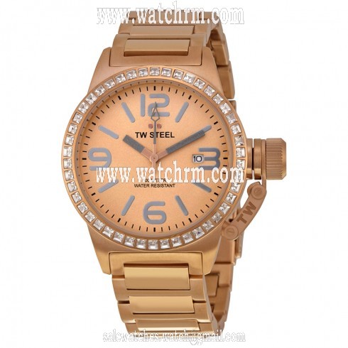 TW Steel Canteen Rose Sunray Dial Rose Gold-plated Steel Men's Watch TW305
