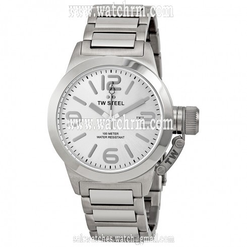 TW Steel Canteen Silver Dial Stainless Steel Men's Watch TW304