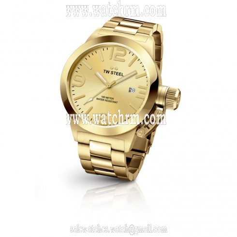 TW Steel Canteen Sunray Gold Dial Men's Watch CB102