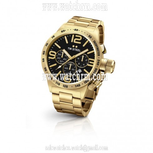 TW Steel Carteen Black Dial Men's Chronograph Watch CB93