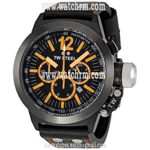TW Steel CEO 45 MM Black Dial Chronograph Men's Watch CE1029