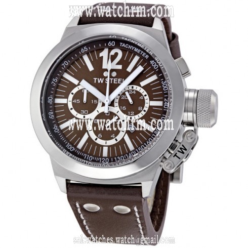 TW Steel CEO 45 MM Chronograph Brown Dial Men's Watch CE1011