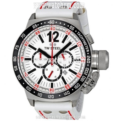 TW Steel CEO 45 MM White Dial Chronograph Men's Watch CE1013