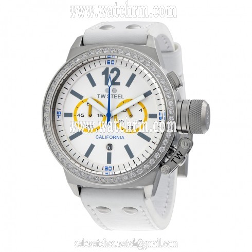 TW Steel CEO California Chronograph White Dial Ladies Watch CE1043