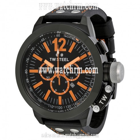 TW Steel CEO Canteen 50 MM Black Dial Chronograph Men's Watch CE1030