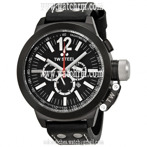 TW Steel CEO Canteen 50 MM Black Dial Chronograph Men's Watch CE1034