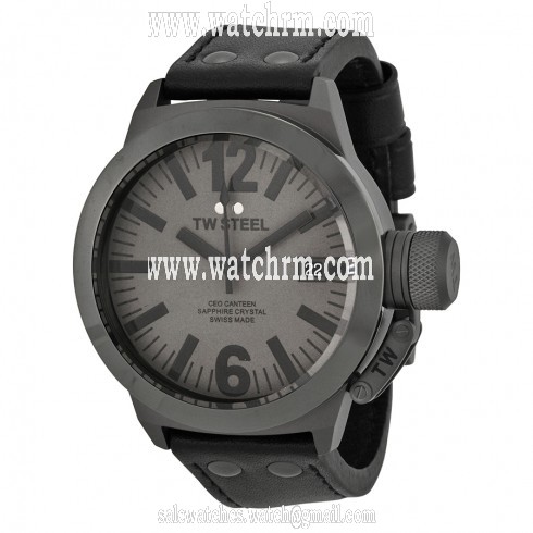 TW Steel CEO Canteen Quartz Gray Dial 45mm Men's Watch CE1051