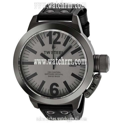 TW Steel CEO Canteen Quartz Gray Dial 50mm Men's Watch CE1052