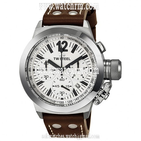 TW Steel CEO Chronograph White Dial Men's Watch CE1007R