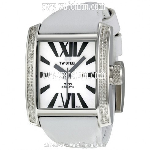 TW Steel CEO Goliath 37 mm White Diamond Unisex Watch CE3015
