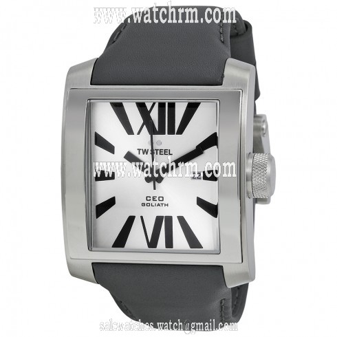 TW Steel CEO Goliath Silver Sunray Dial 42mm Men's Watch CE3002