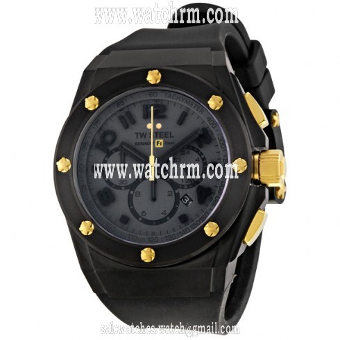 TW Steel CEO RF1 Team Chronograph Black PVD 44mm Men's Watch TW682