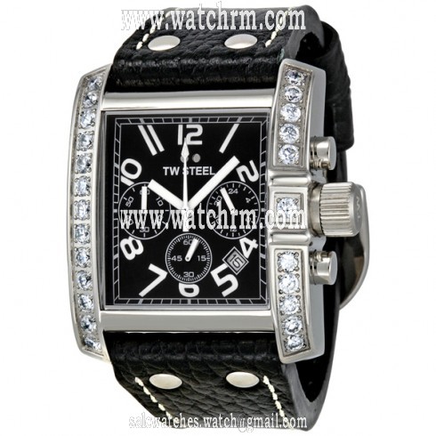 TW Steel Goliath 39 MM Black Dial Chronograph Unisex Watch TW79