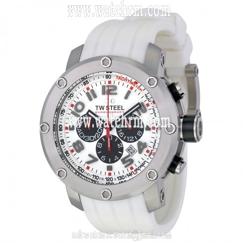 TW Steel Grandeur Tech 45mm White Dial Chronograph Men's Watch TW122