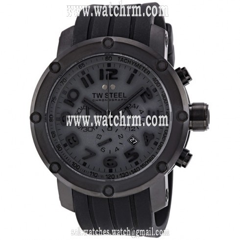 TW Steel Grandeur Tech 48 MM Black Dial Chronograph Men's Watch TW129